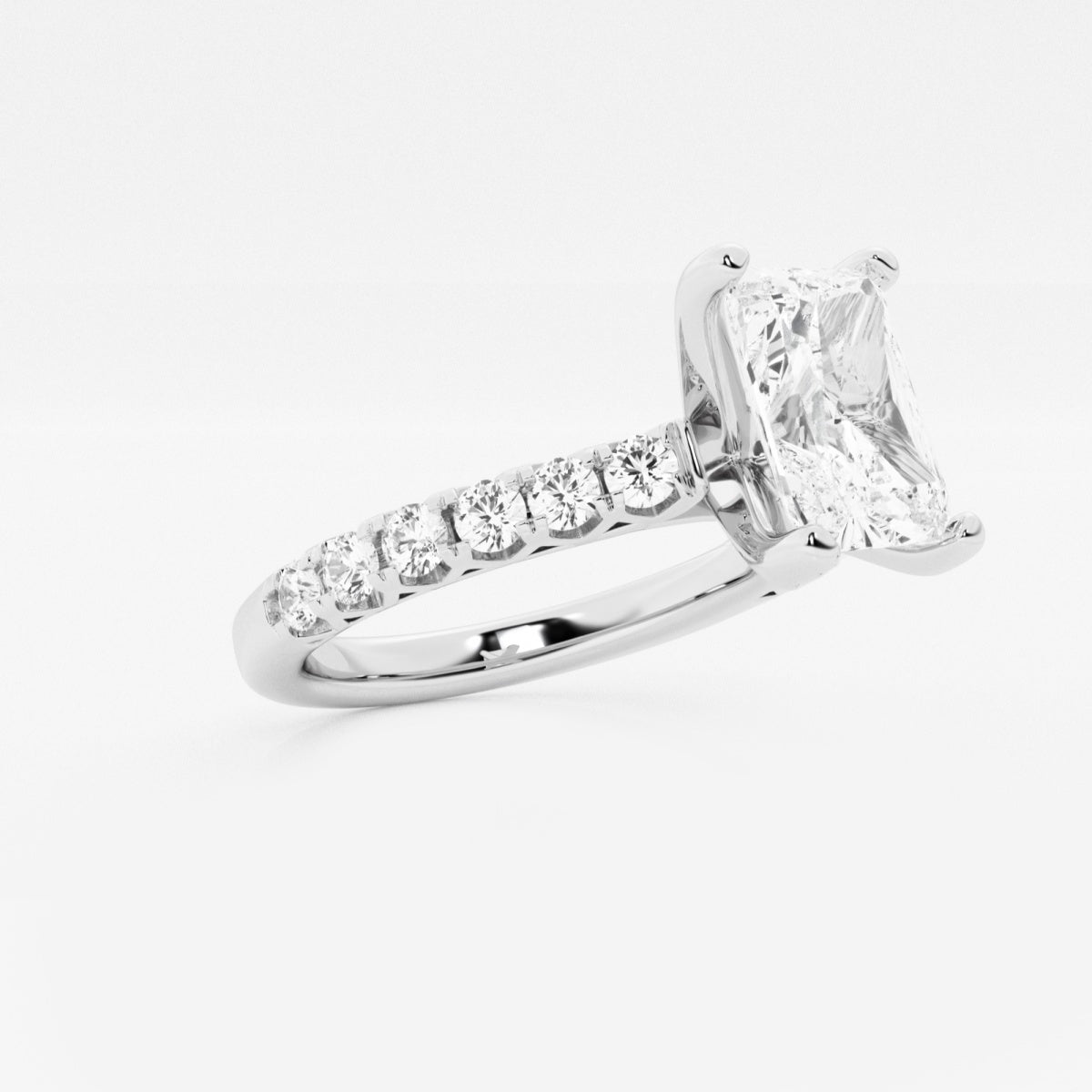 Aria - Crown-Inspired Side Stones Engagement Ring