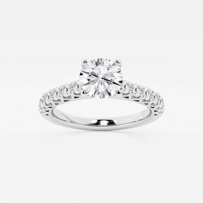 Aria - Crown-Inspired Side Stones Engagement Ring