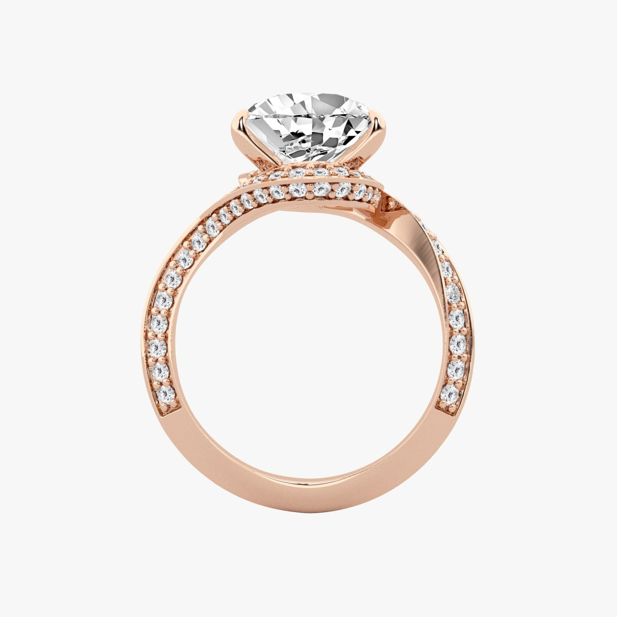 Aubrey - Twisted Bypass Design Engagement Ring