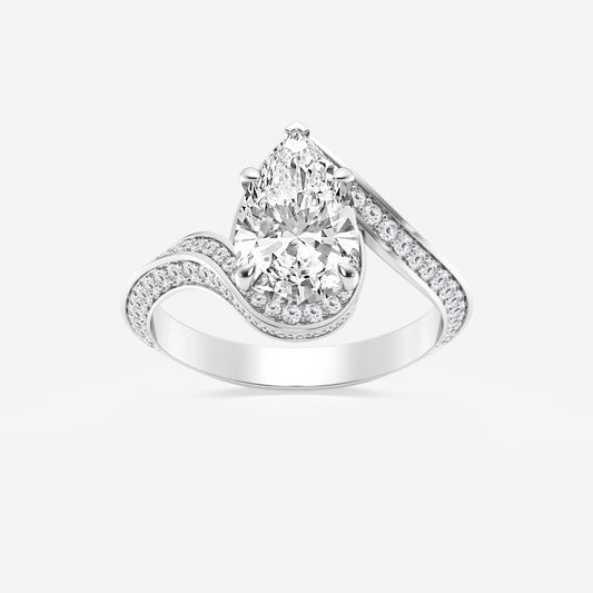 Aubrey - Twisted Bypass Design Engagement Ring