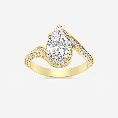 Aubrey - Twisted Bypass Design Engagement Ring