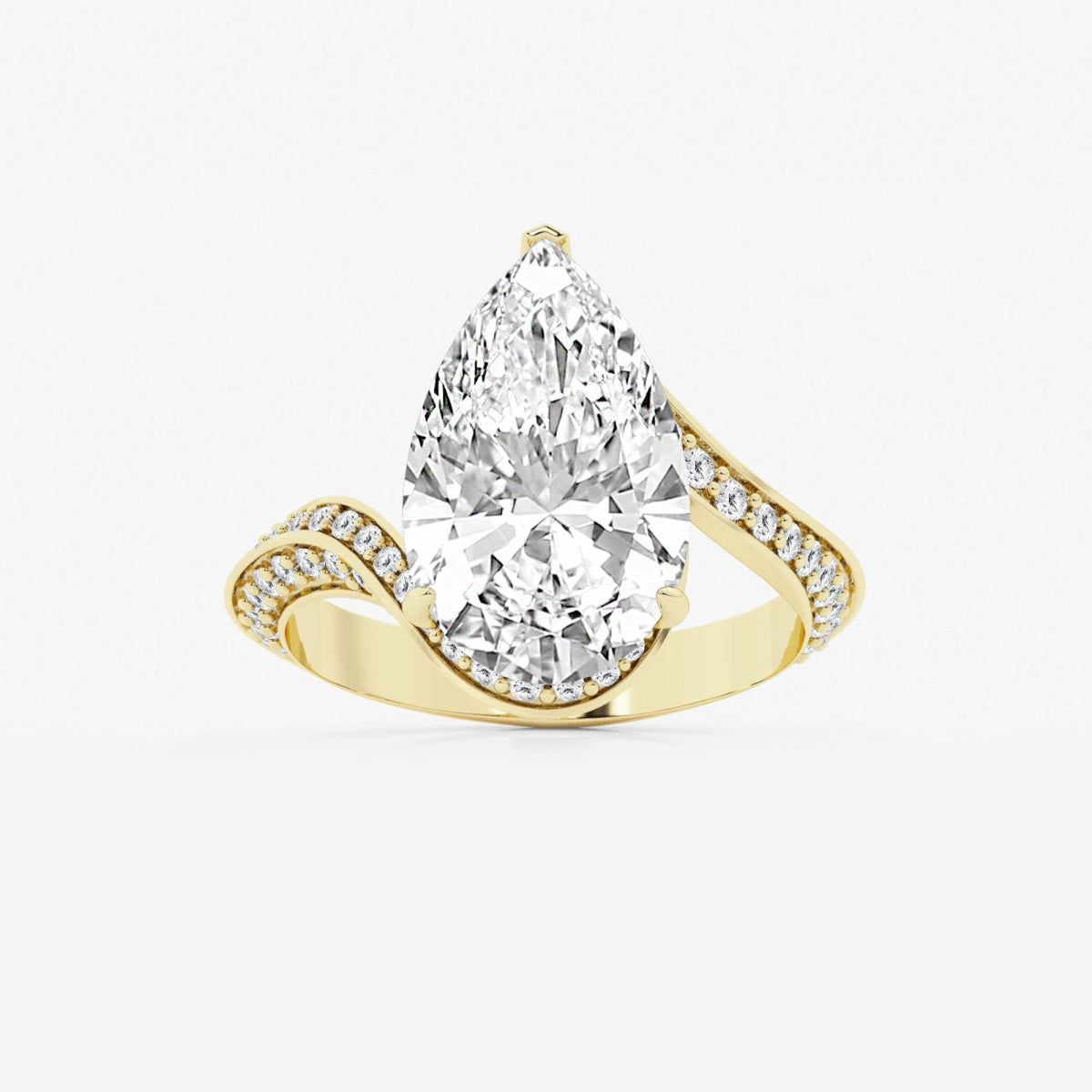 Aubrey - Twisted Bypass Design Engagement Ring