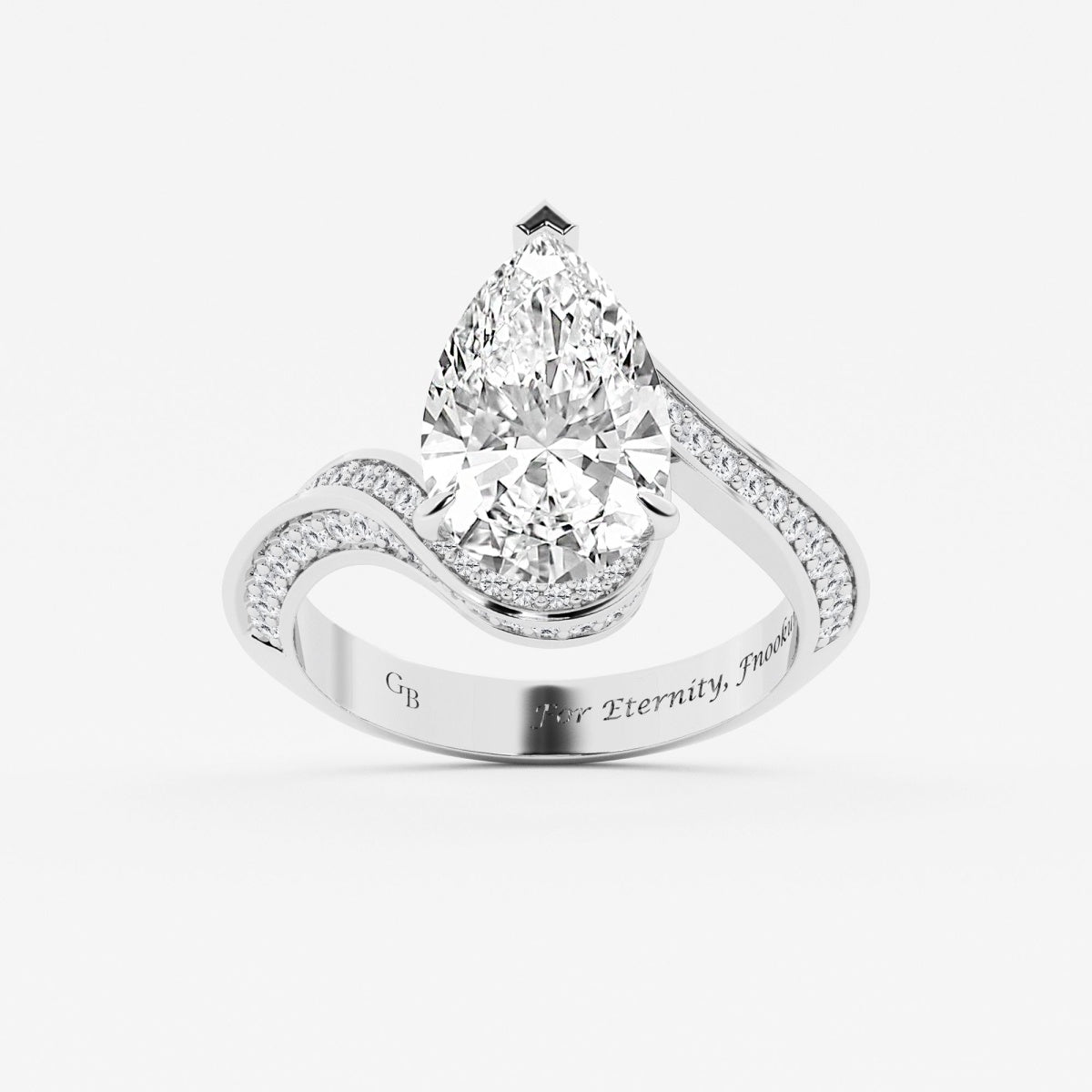 Aubrey - Twisted Bypass Design Engagement Ring