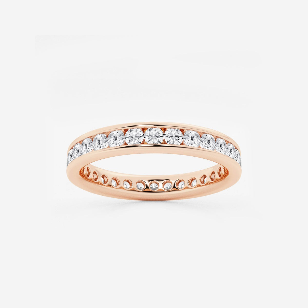 Aurora - Channel Set Design Wedding Ring