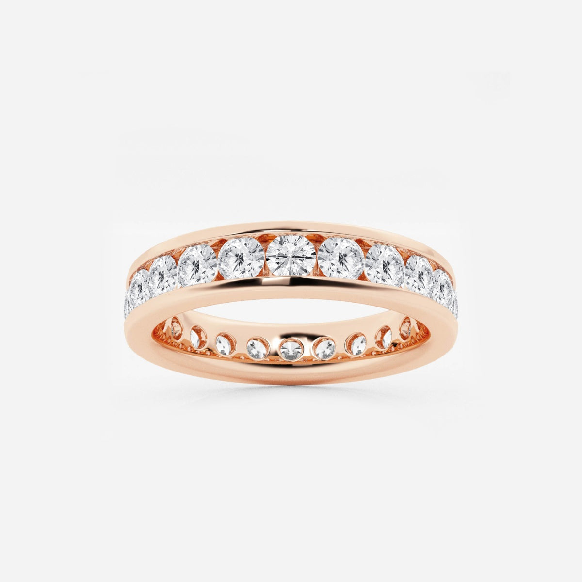 Aurora - Channel Set Design Wedding Ring