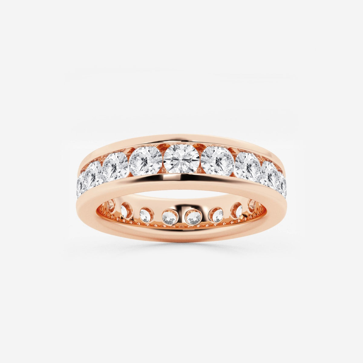 Aurora - Channel Set Design Wedding Ring