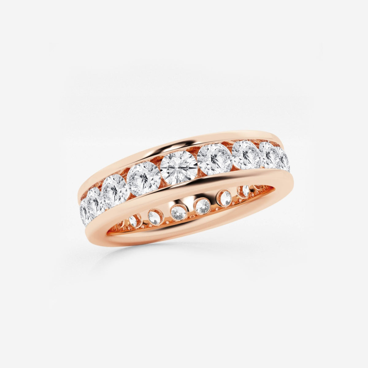 Aurora - Channel Set Design Wedding Ring