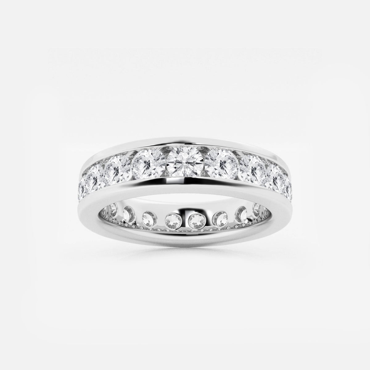 Aurora - Channel Set Design Wedding Ring