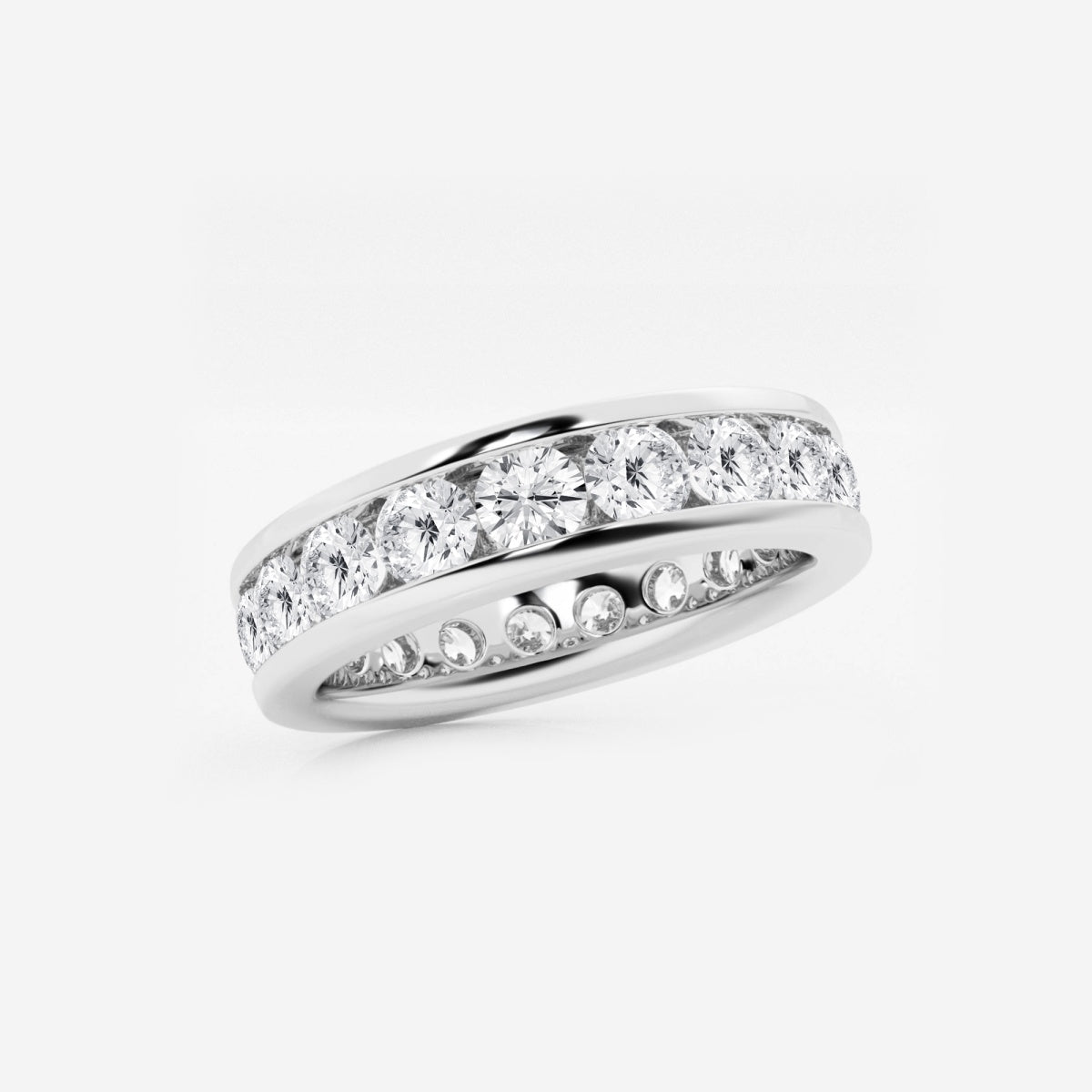 Aurora - Channel Set Design Wedding Ring