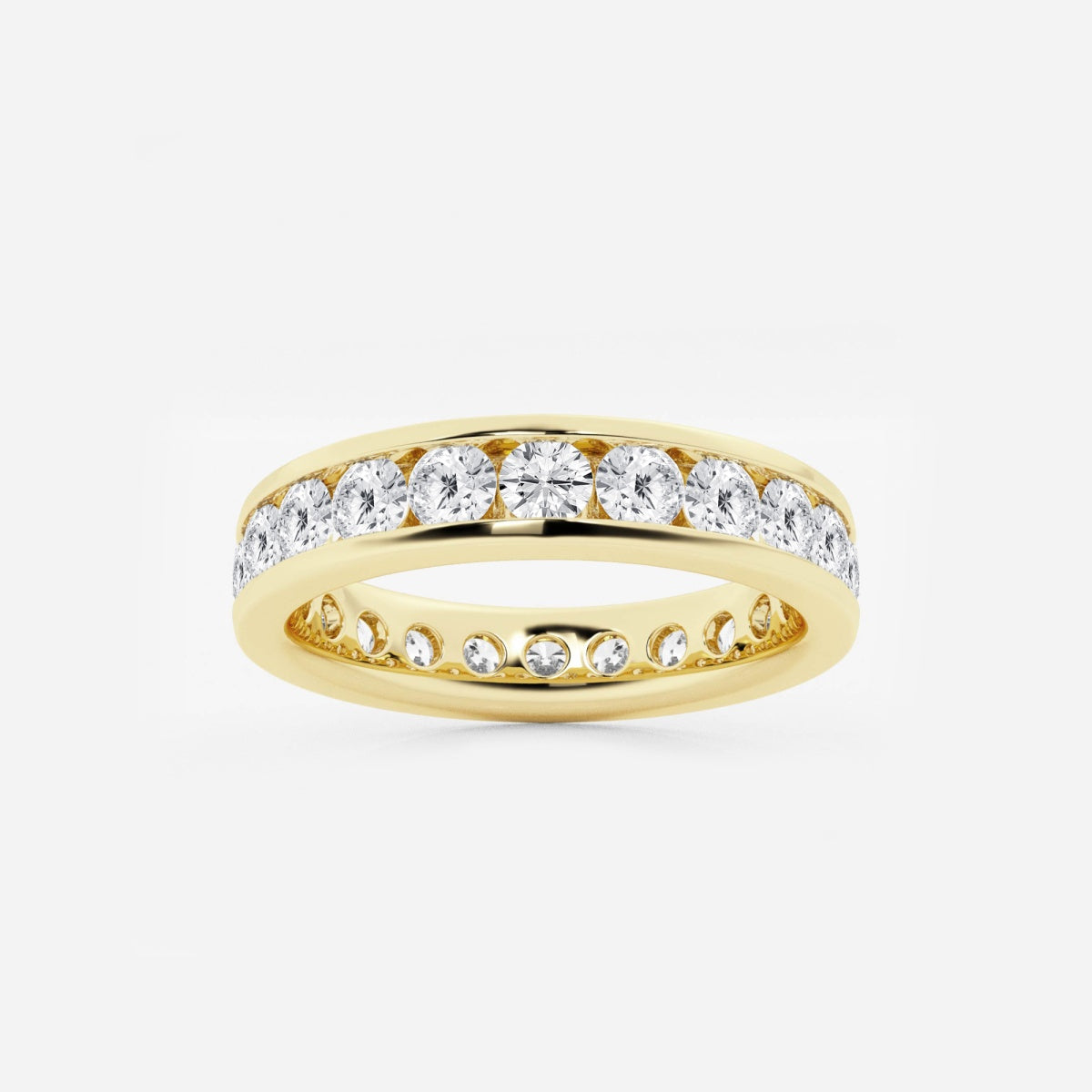 Aurora - Channel Set Design Wedding Ring