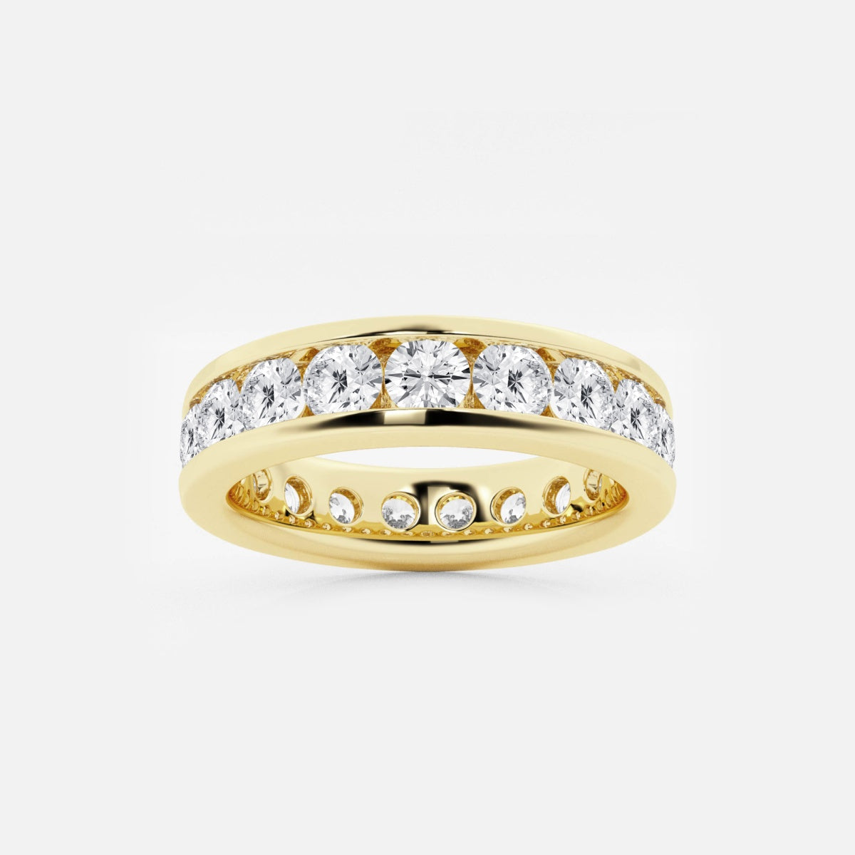 Aurora - Channel Set Design Wedding Ring