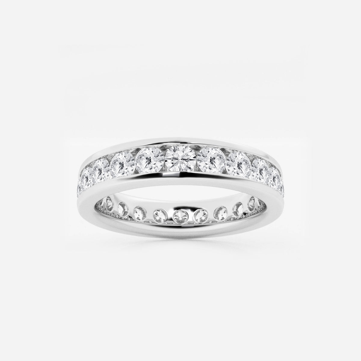 Aurora - Channel Set Design Wedding Ring