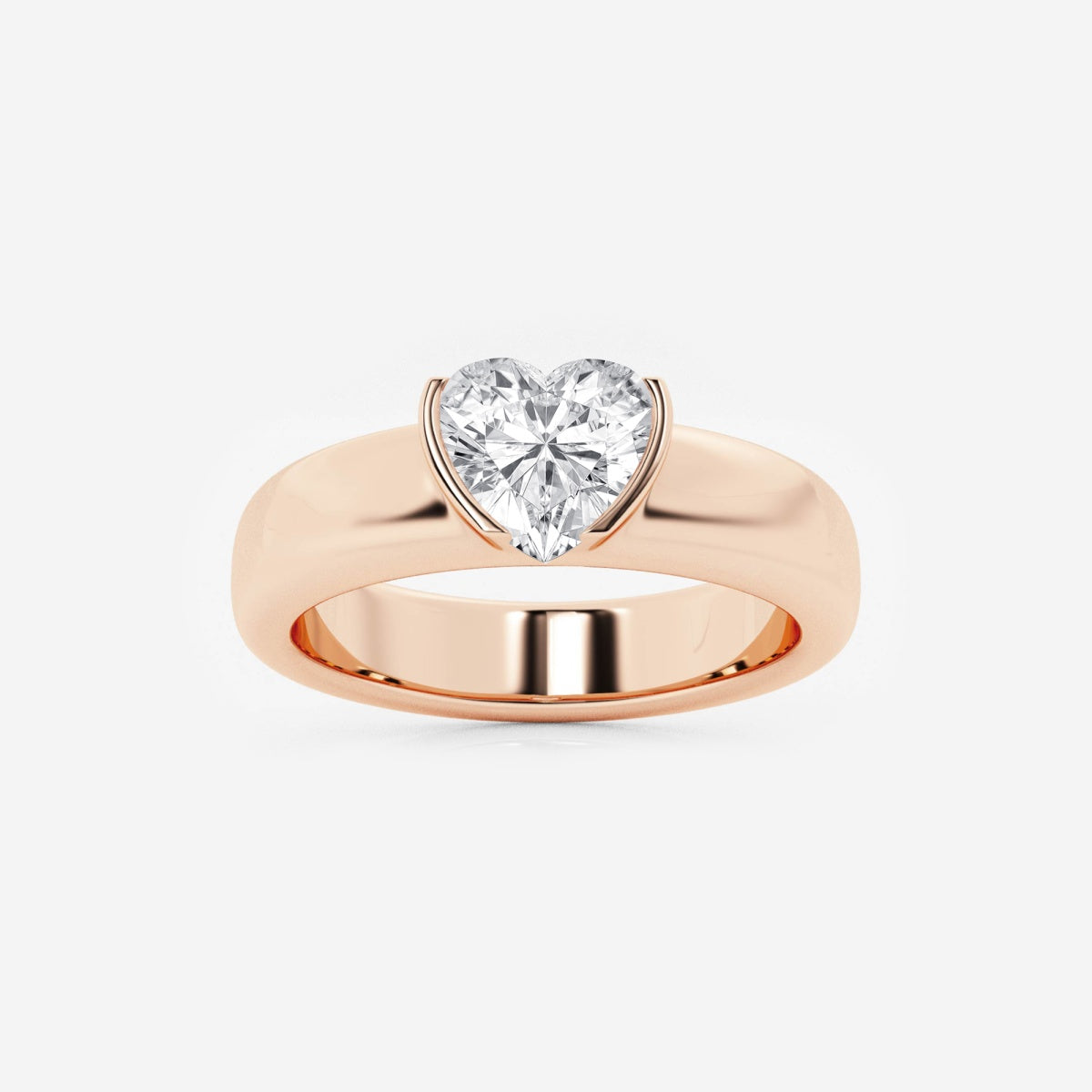 Aurora - Modern Heart Design Rings