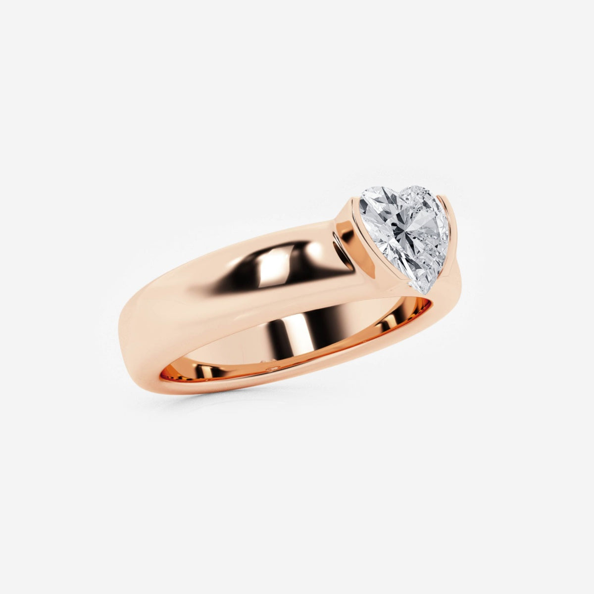 Aurora - Modern Heart Design Rings