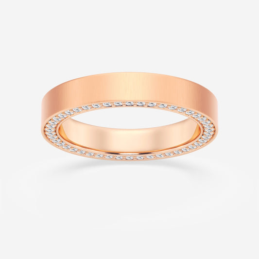 Benjamin - Flat Satin Eternity Design Rings