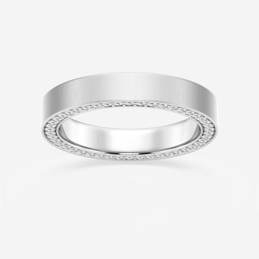 Benjamin - Flat Satin Eternity Design Rings