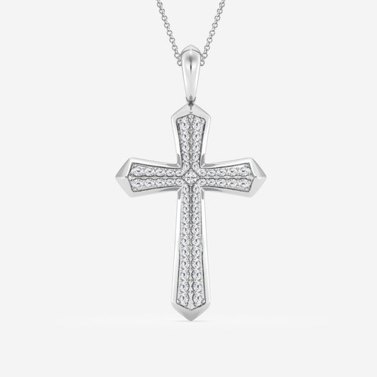 Caleb - Double-Row Cross Design Necklaces