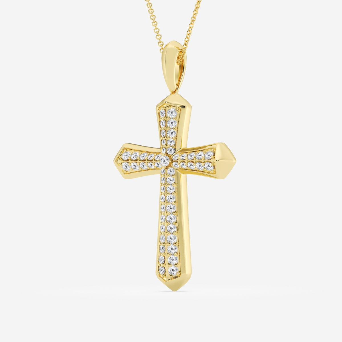 Caleb - Double-Row Cross Design Necklaces