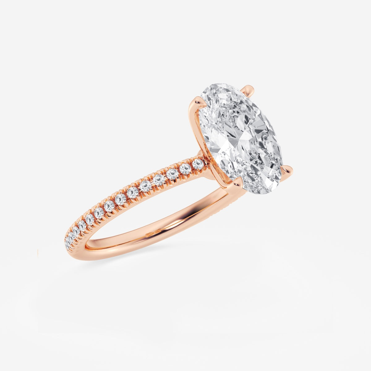 Camila - Scalloped Pave Design Engagement Ring