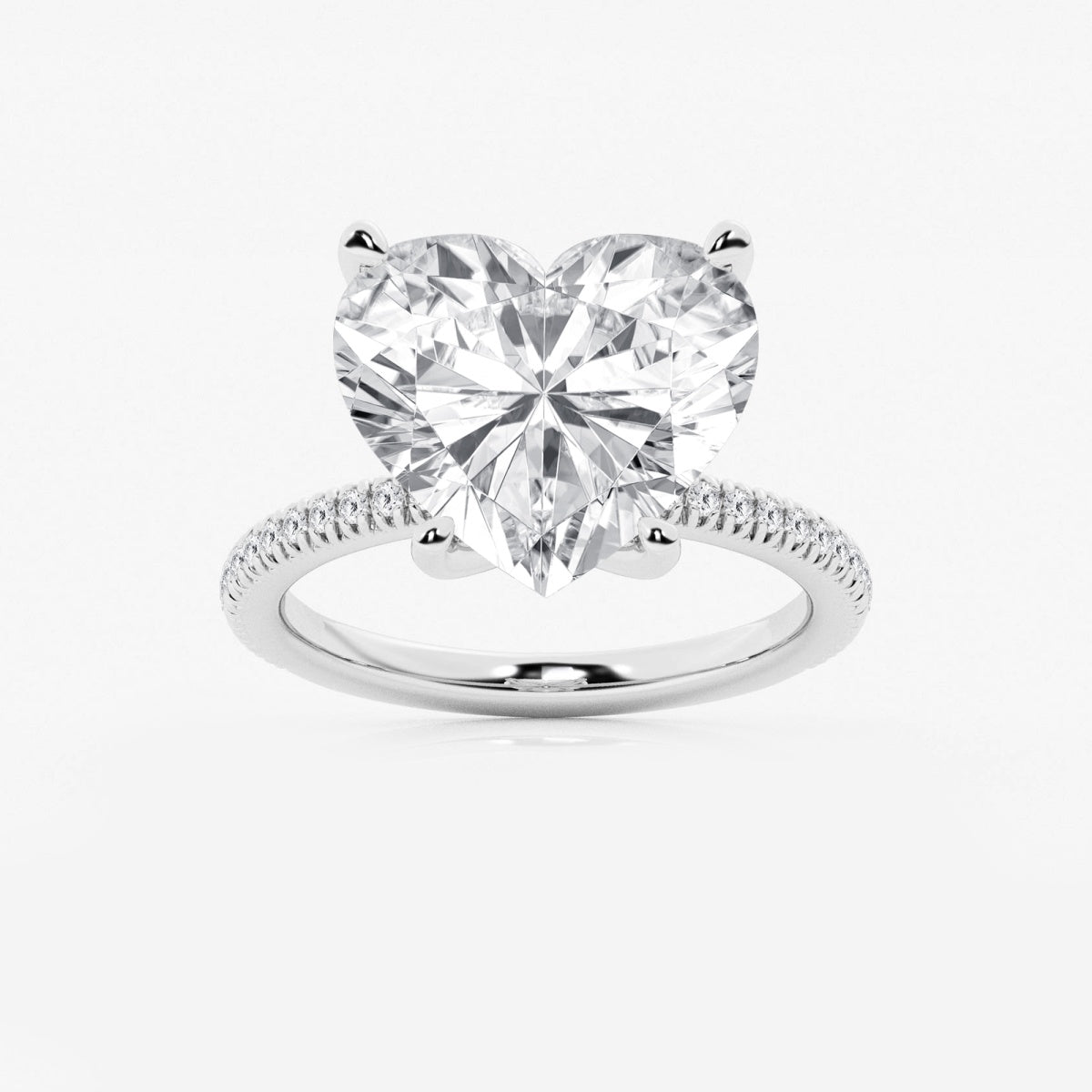 Camila - Scalloped Pave Design Engagement Ring