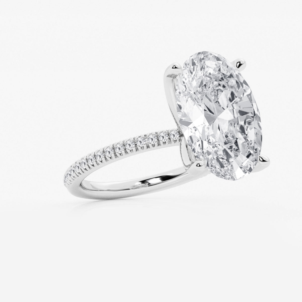 Camila - Scalloped Pave Design Engagement Ring