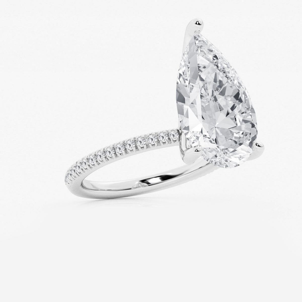 Camila - Scalloped Pave Design Engagement Ring