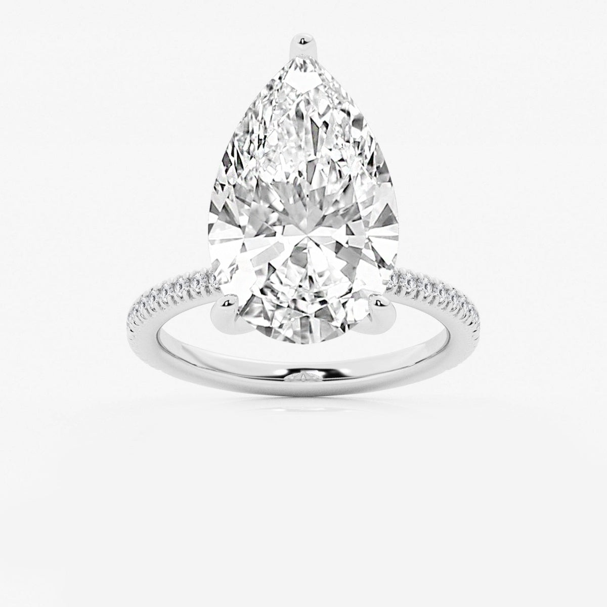 Camila - Scalloped Pave Design Engagement Ring