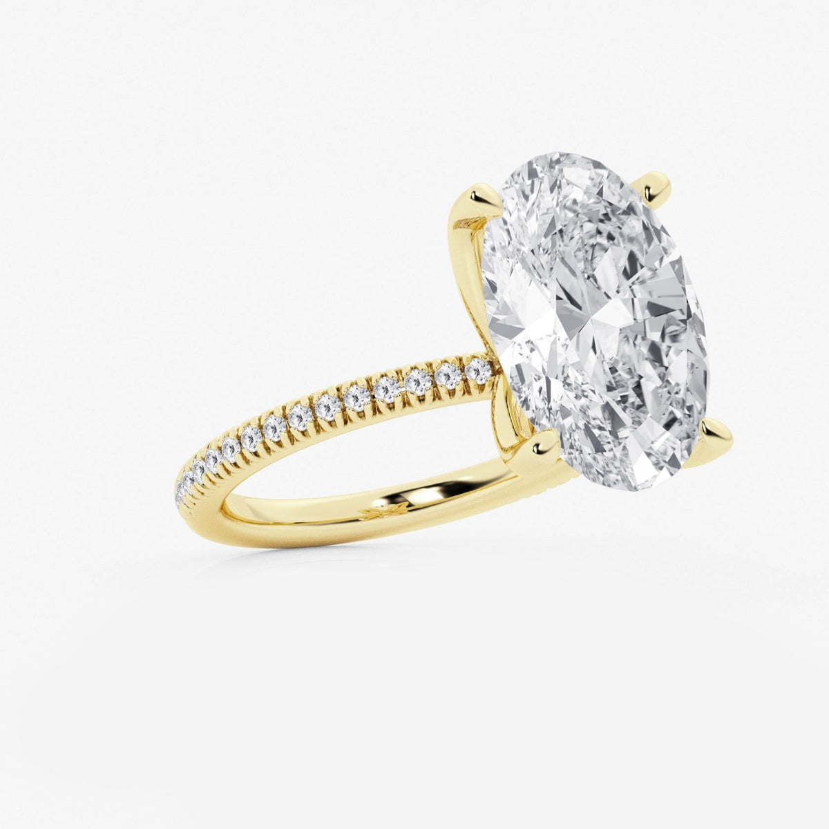 Camila - Scalloped Pave Design Engagement Ring