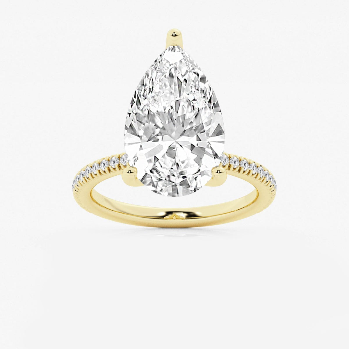 Camila - Scalloped Pave Design Engagement Ring