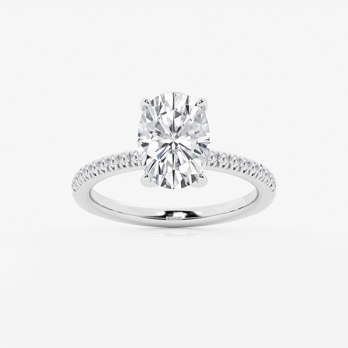 Camila - Scalloped Pave Design Engagement Ring