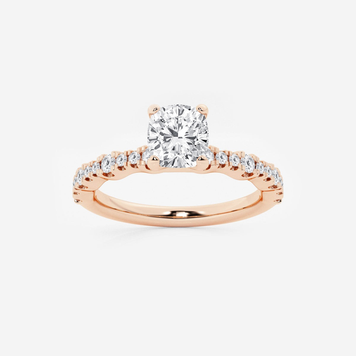 Clara - Station Side Stones Engagement Ring