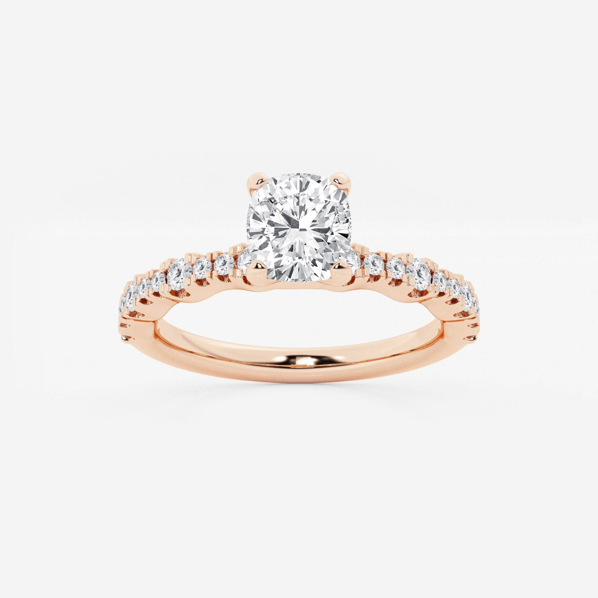 Clara - Station Side Stones Engagement Ring