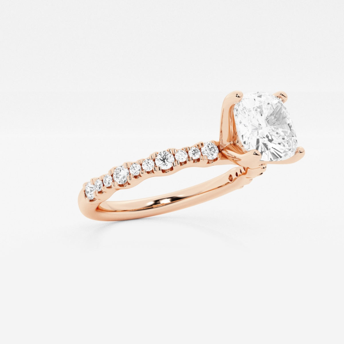 Clara - Station Side Stones Engagement Ring