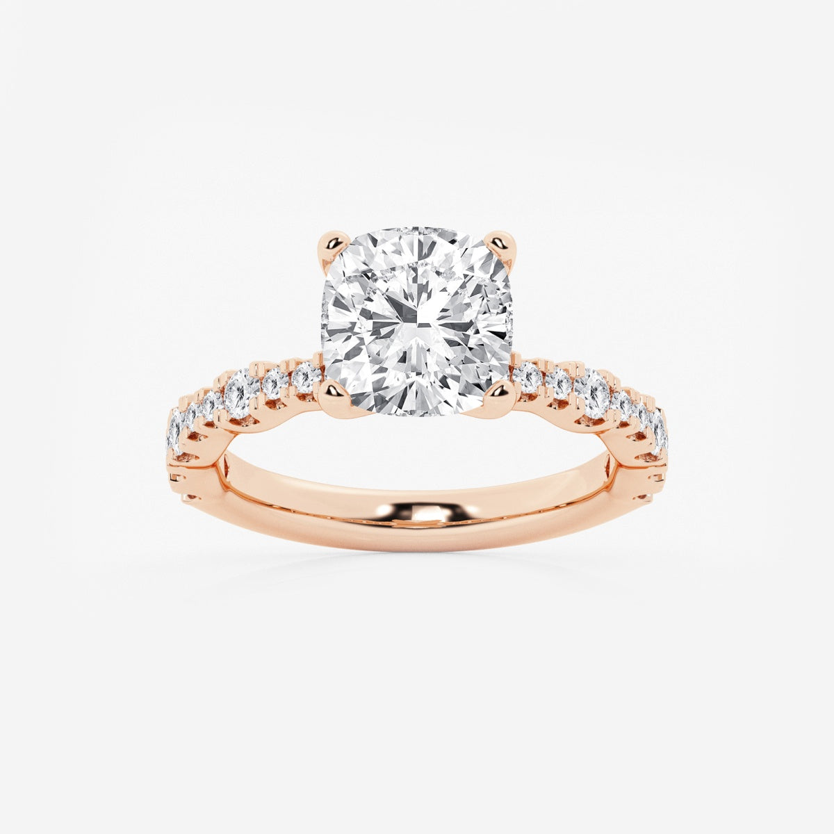 Clara - Station Side Stones Engagement Ring