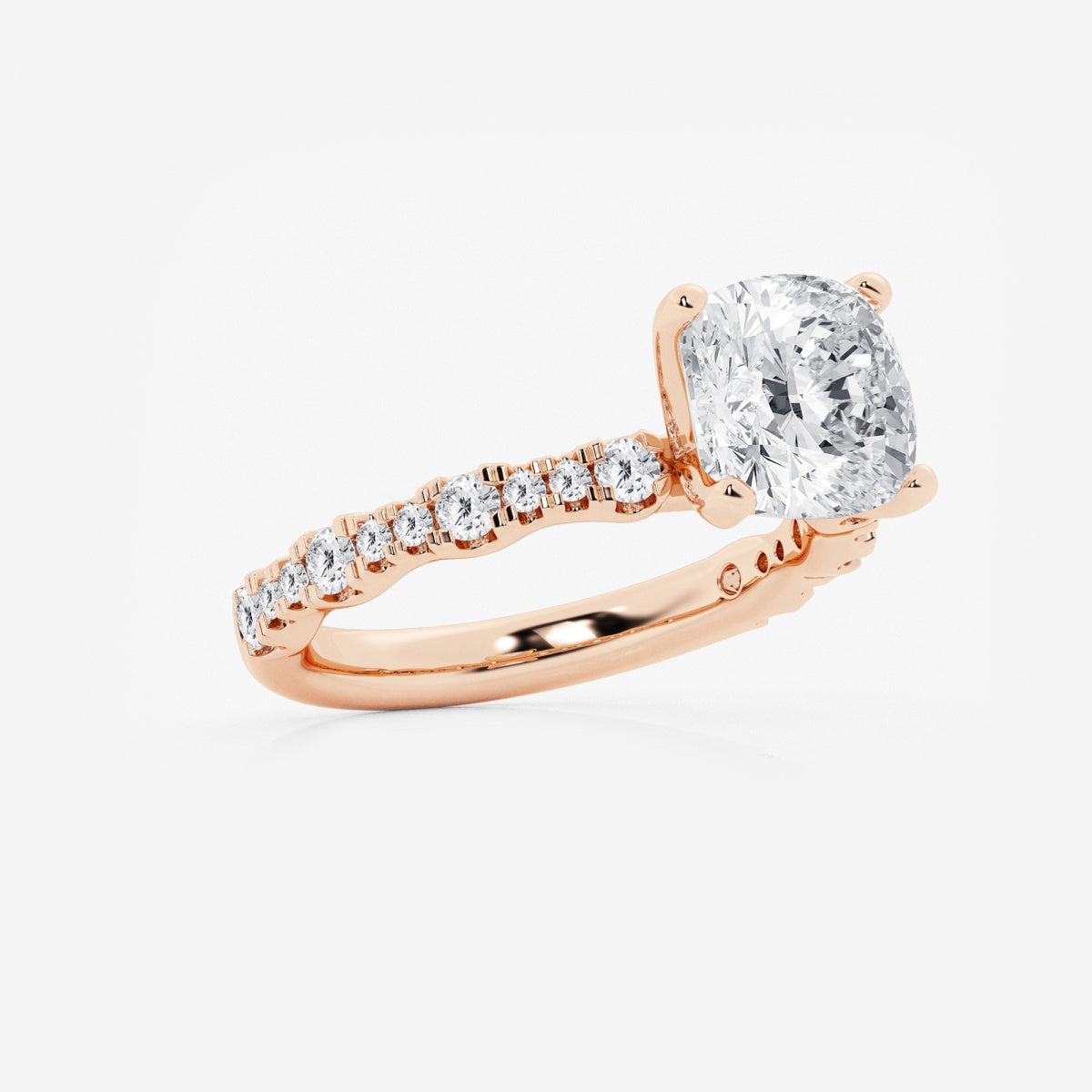 Clara - Station Side Stones Engagement Ring