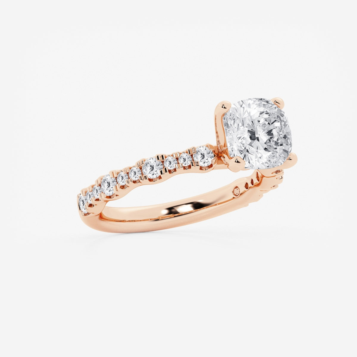 Clara - Station Side Stones Engagement Ring