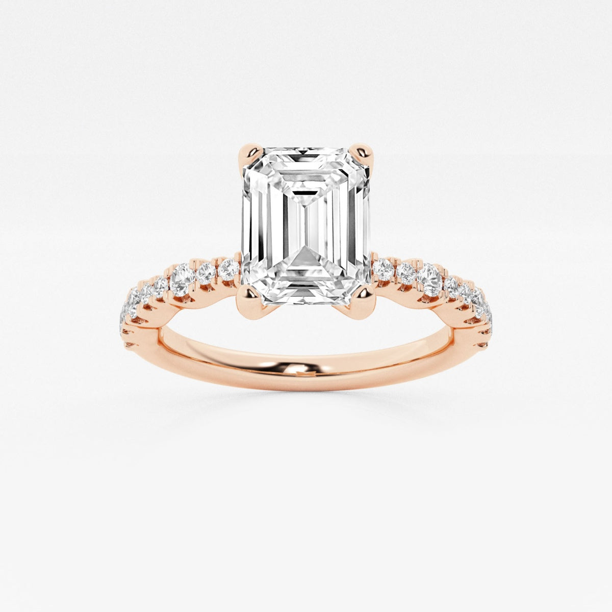 Clara - Station Side Stones Engagement Ring