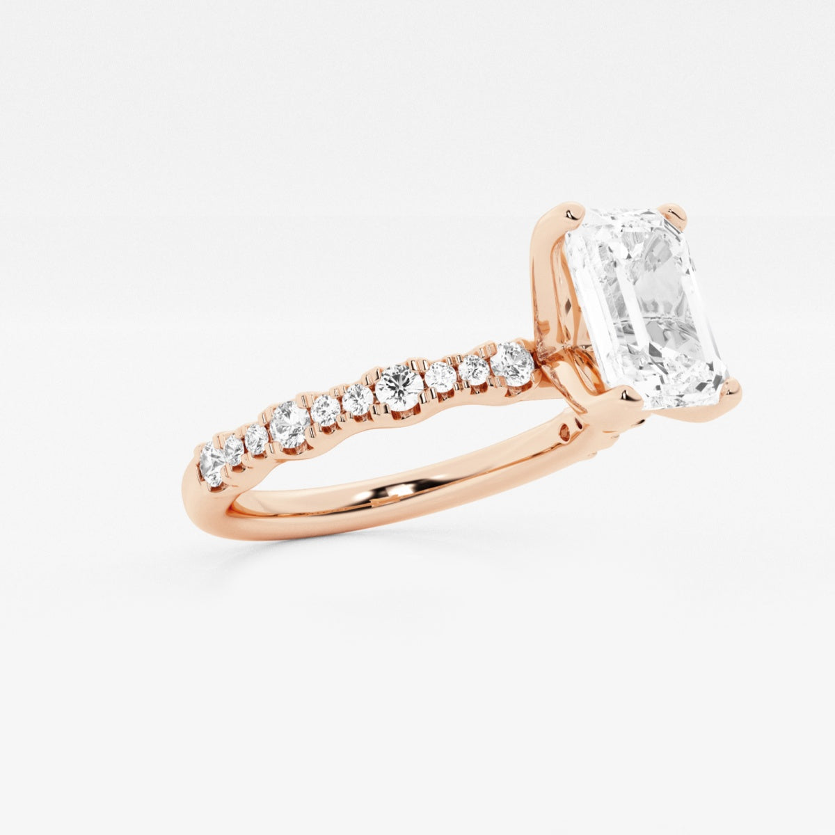 Clara - Station Side Stones Engagement Ring