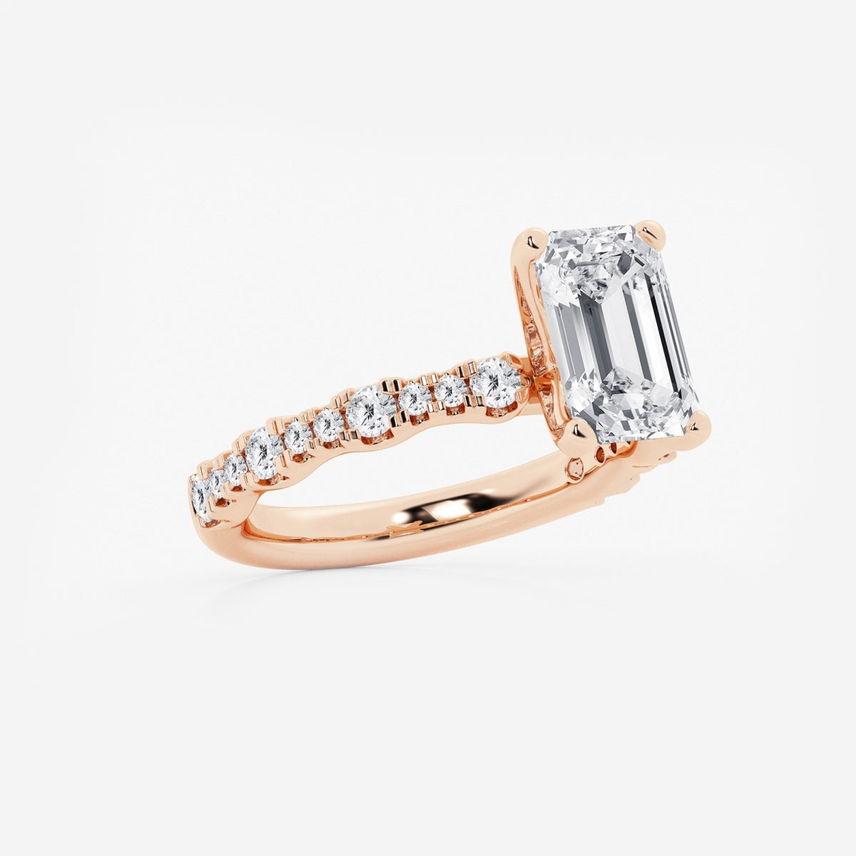 Clara - Station Side Stones Engagement Ring