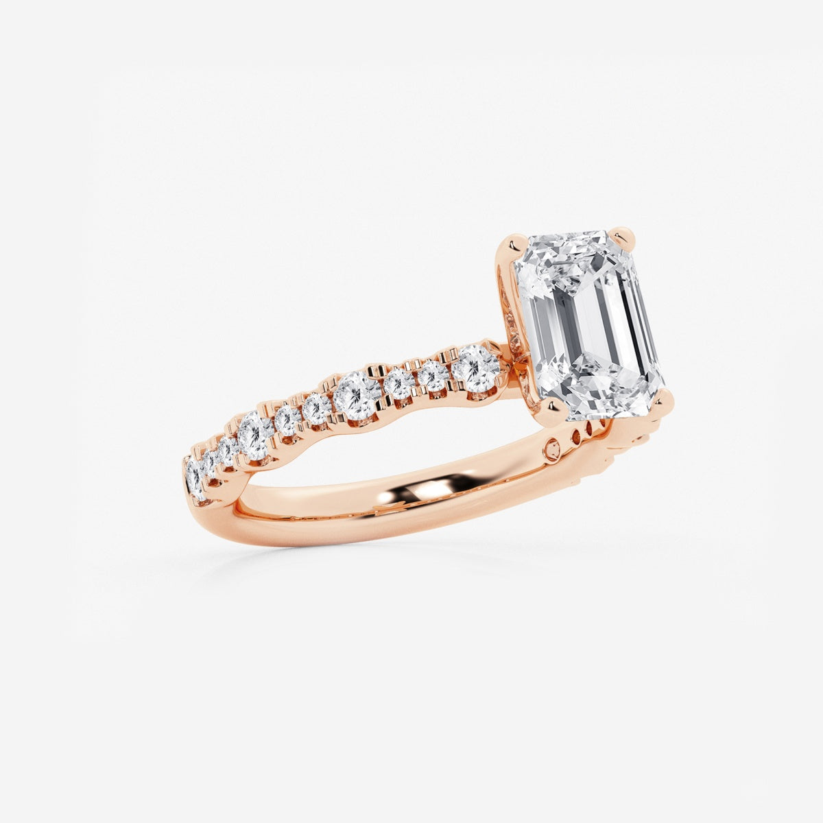 Clara - Station Side Stones Engagement Ring