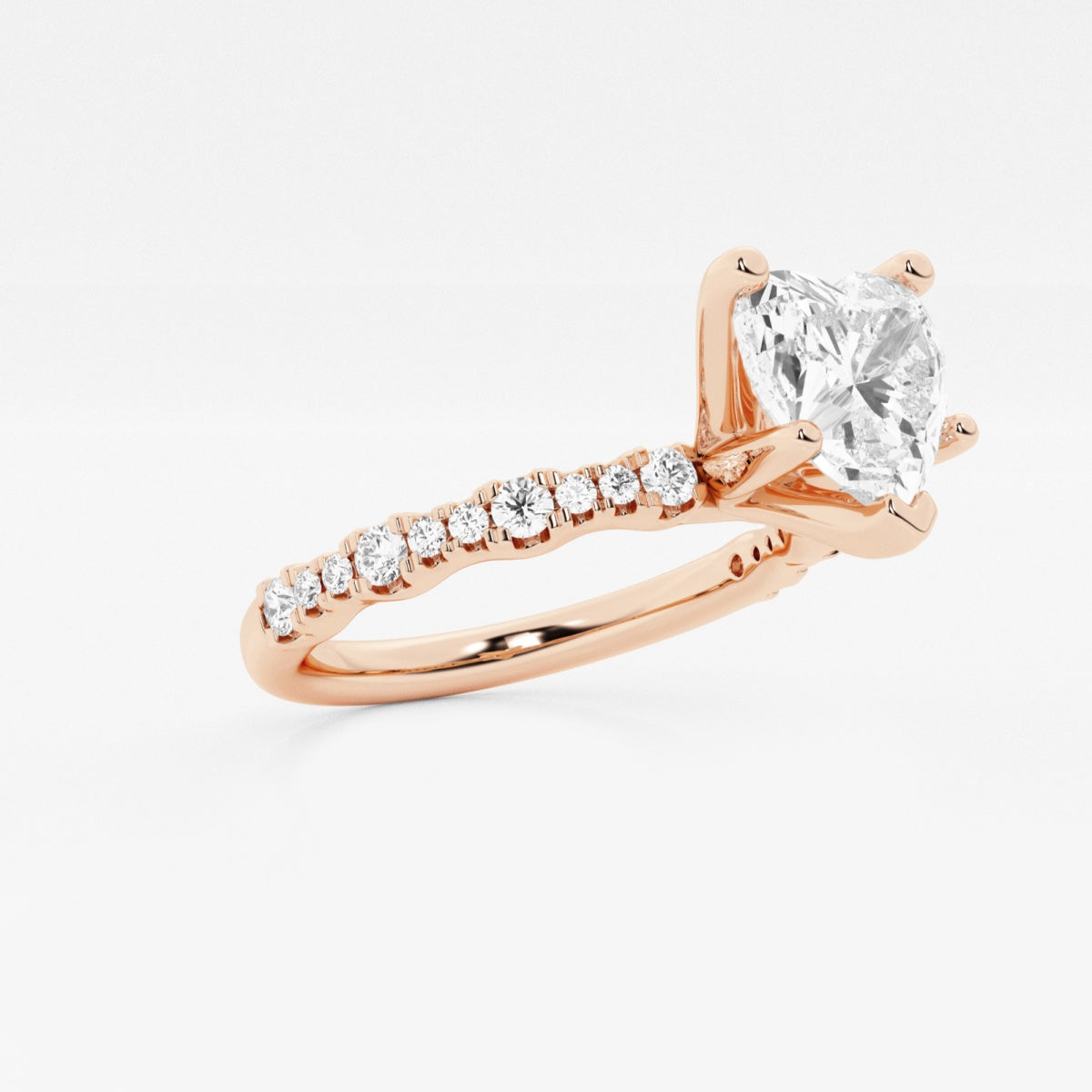 Clara - Station Side Stones Engagement Ring