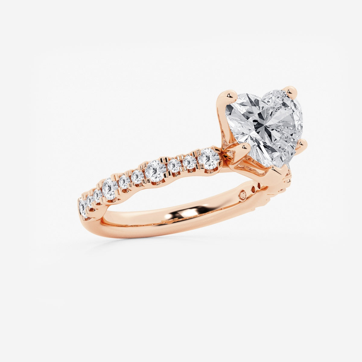 Clara - Station Side Stones Engagement Ring