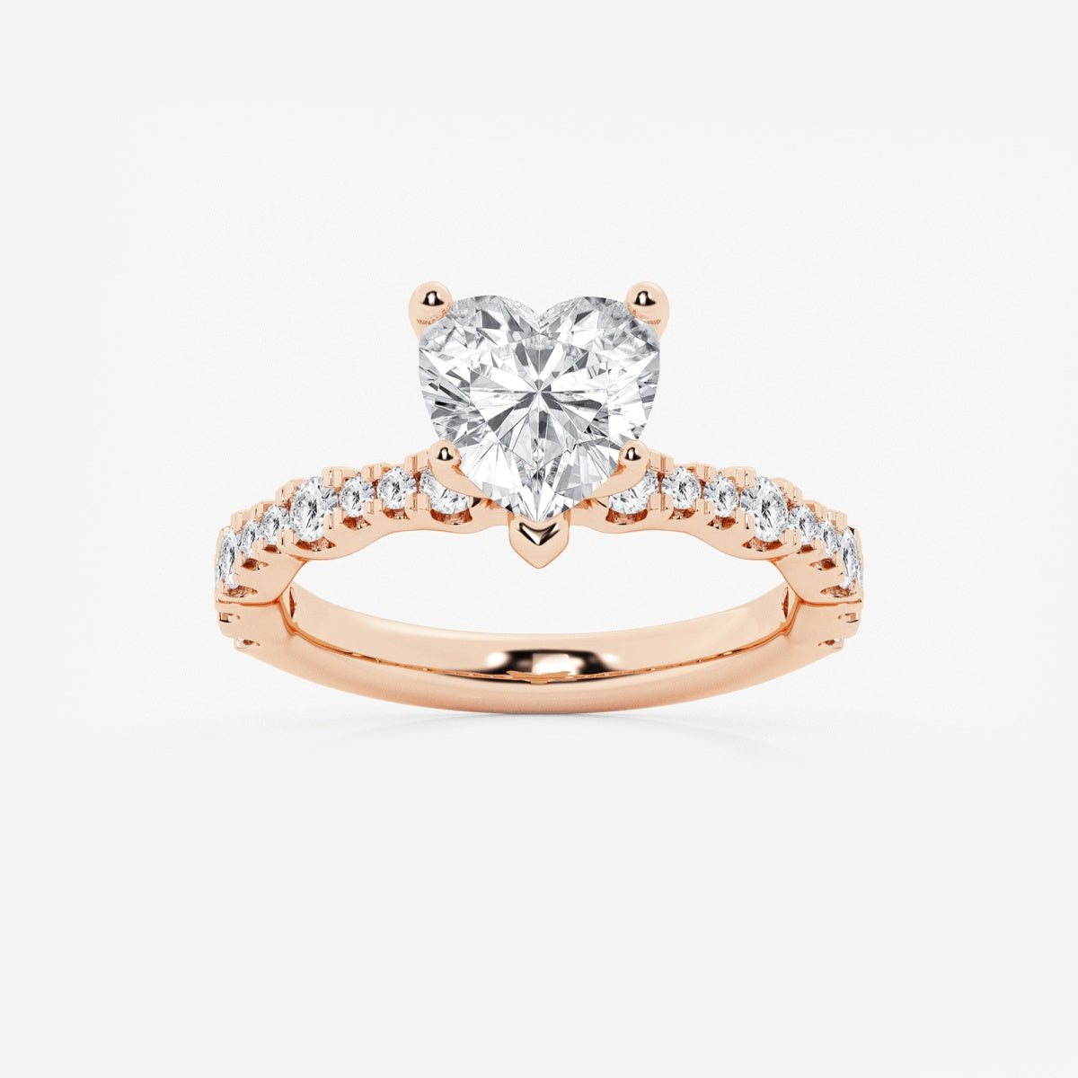 Clara - Station Side Stones Engagement Ring