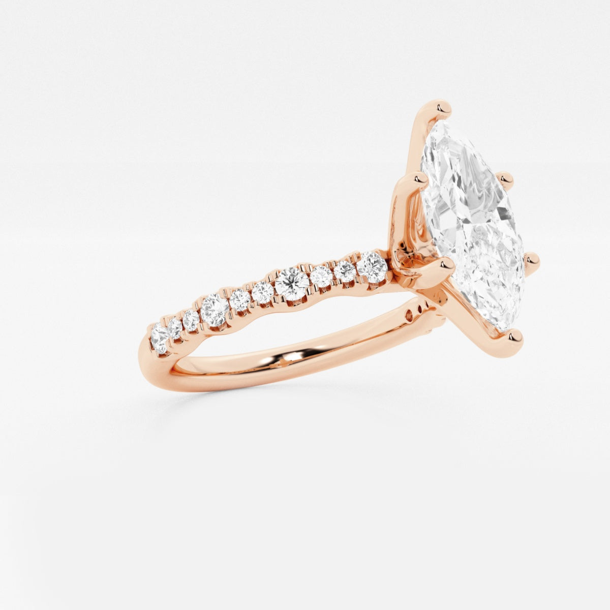 Clara - Station Side Stones Engagement Ring