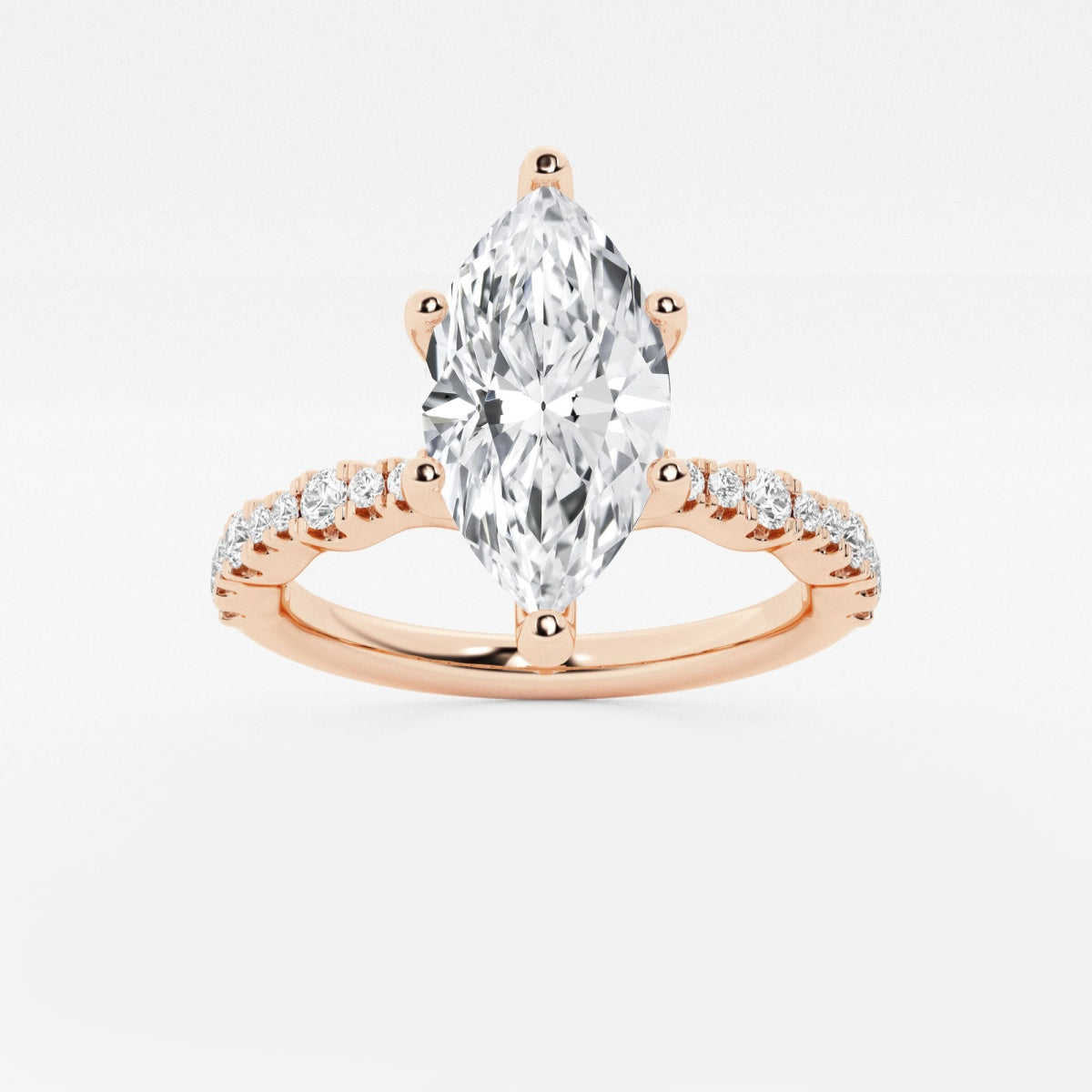 Clara - Station Side Stones Engagement Ring