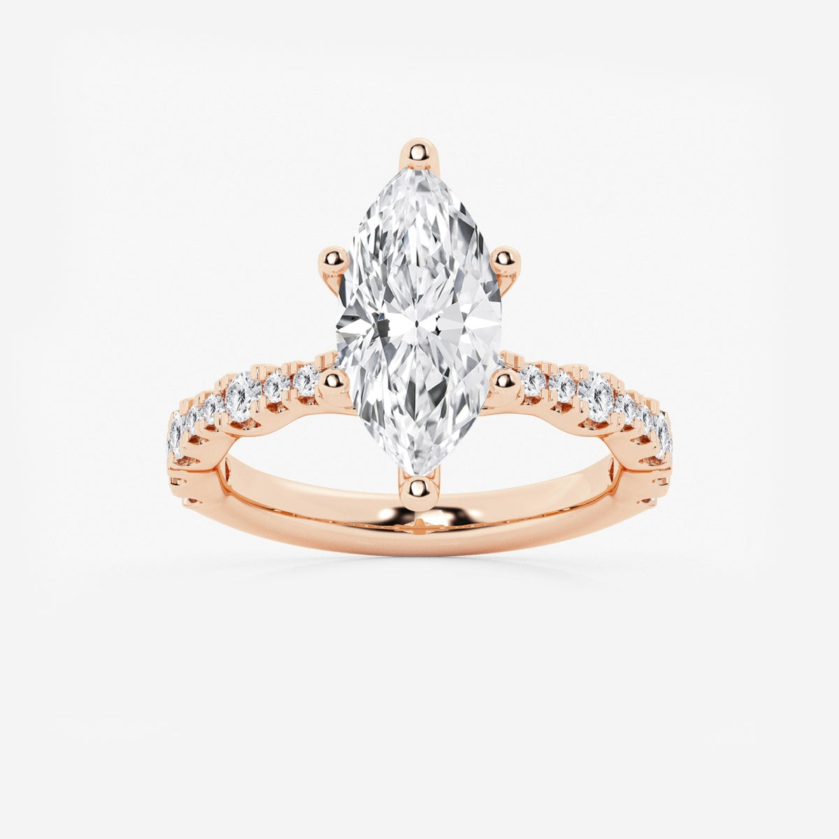 Clara - Station Side Stones Engagement Ring