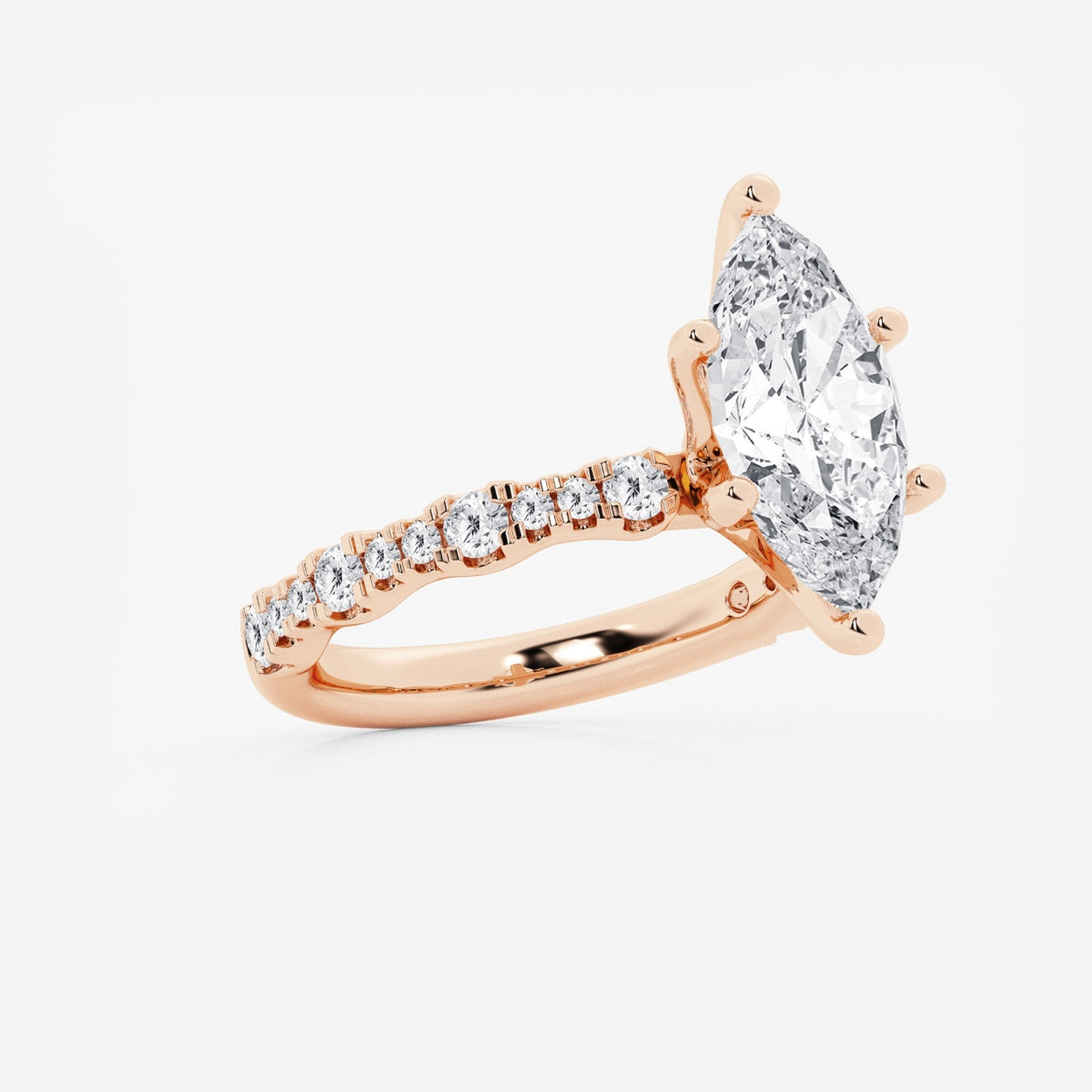 Clara - Station Side Stones Engagement Ring