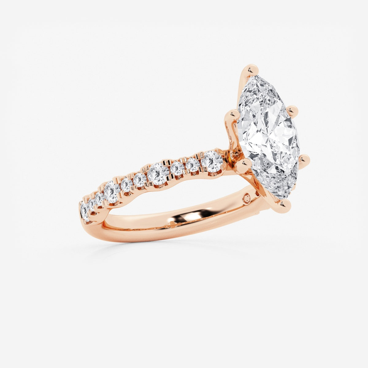 Clara - Station Side Stones Engagement Ring