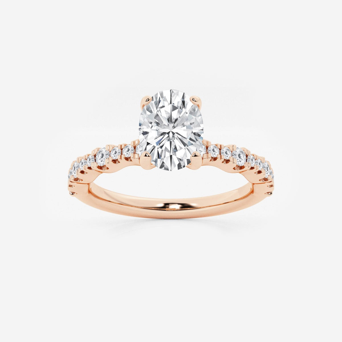 Clara - Station Side Stones Engagement Ring