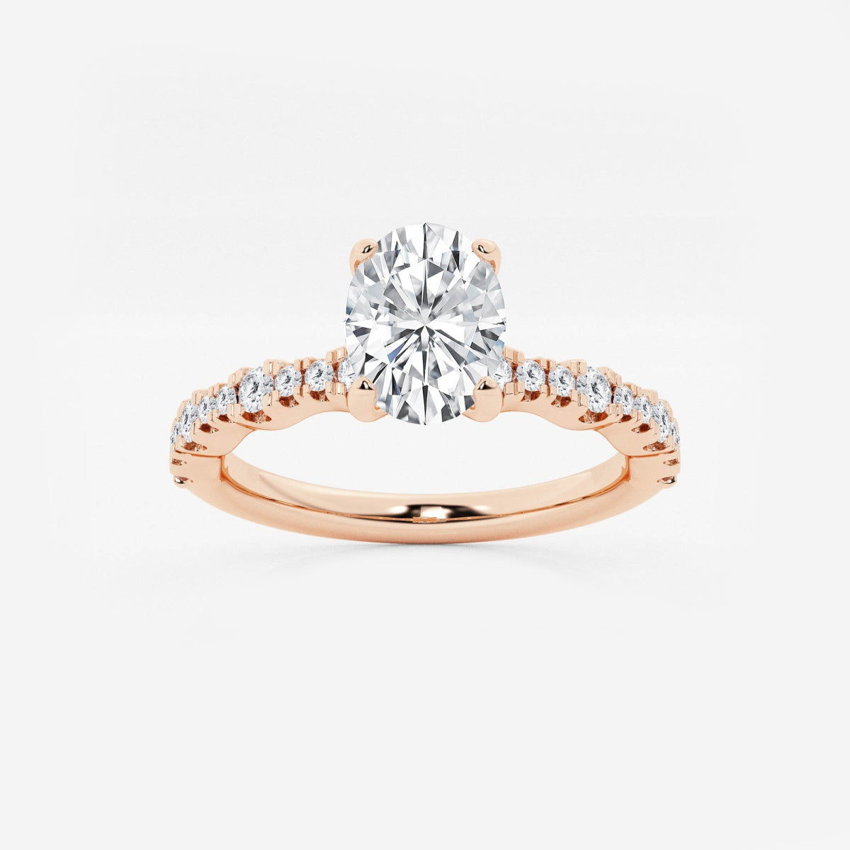 Clara - Station Side Stones Engagement Ring